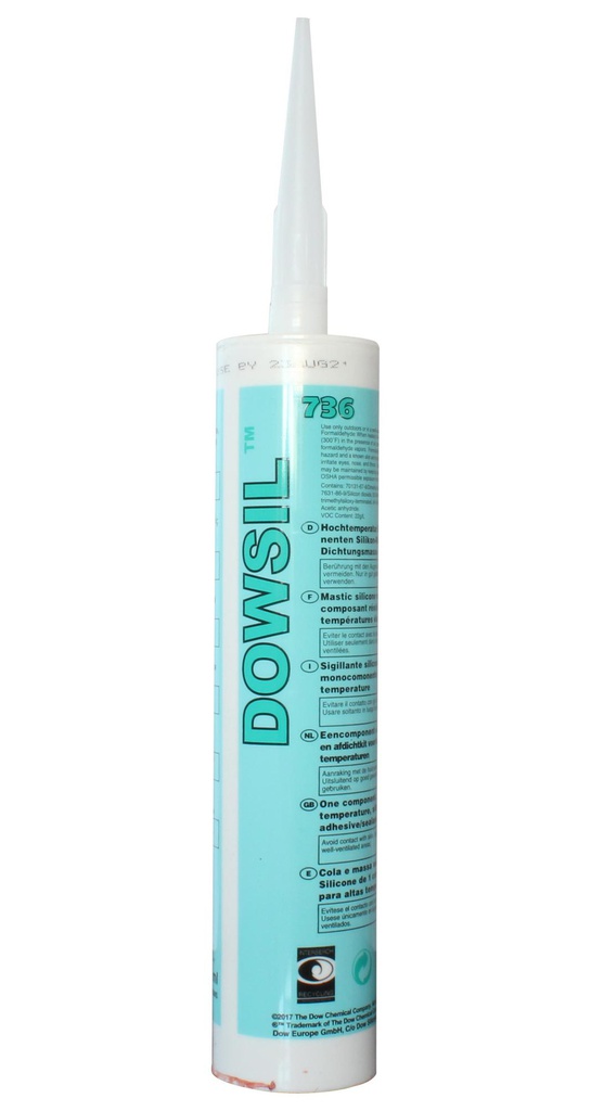 736 DOWSIL Red High Temp ML.300 pack 6